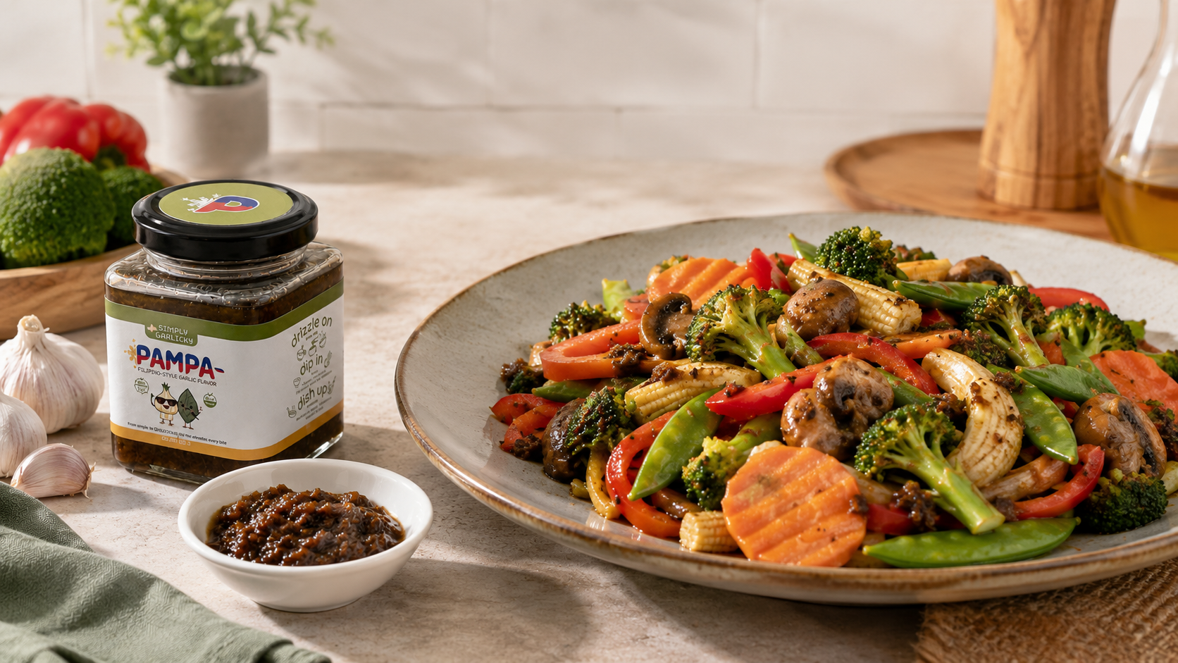 Stir-Fried Vegetables & Crispy Egg